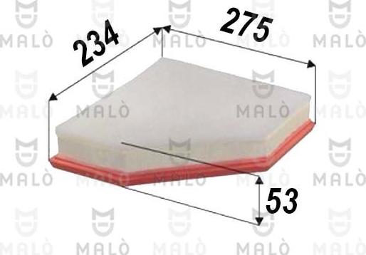 AKRON-MALÒ 1500714 - Воздушный фильтр двигателя abcparts.ee