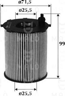 AKRON-MALÒ 1510047 - Масляный фильтр abcparts.ee