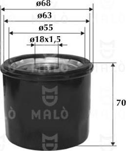 AKRON-MALÒ 1510143 - Масляный фильтр abcparts.ee