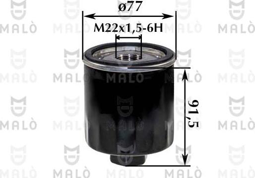 AKRON-MALÒ 1510242 - Масляный фильтр abcparts.ee
