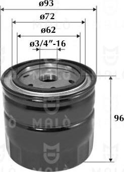 AKRON-MALÒ 1510218 - Масляный фильтр abcparts.ee