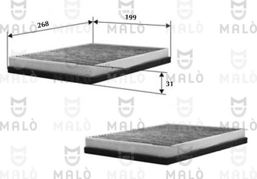 AKRON-MALÒ 1530452 - Фильтр воздуха в салоне abcparts.ee