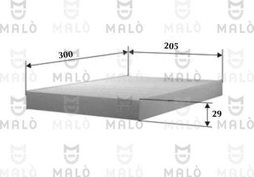 AKRON-MALÒ 1530461 - Фильтр воздуха в салоне abcparts.ee