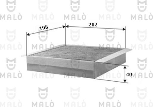 AKRON-MALÒ 1531262 - Фильтр воздуха в салоне abcparts.ee