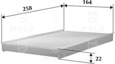 AKRON-MALÒ 1531281 - Фильтр воздуха в салоне abcparts.ee