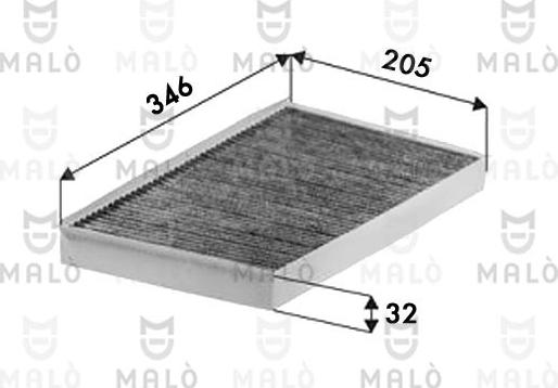 AKRON-MALÒ 1532672 - Фильтр воздуха в салоне abcparts.ee