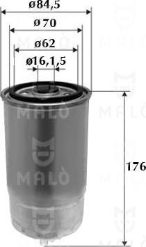 AKRON-MALÒ 1520007 - Топливный фильтр abcparts.ee