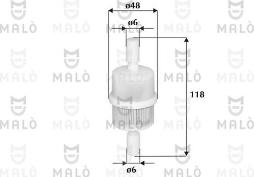 AKRON-MALÒ 1520111 - Топливный фильтр abcparts.ee