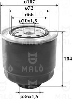 AKRON-MALÒ 1520179 - Топливный фильтр abcparts.ee