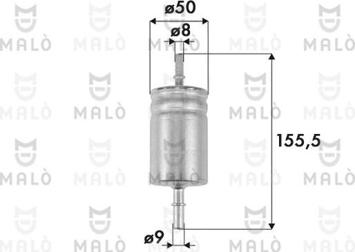 AKRON-MALÒ 1520248 - Топливный фильтр abcparts.ee