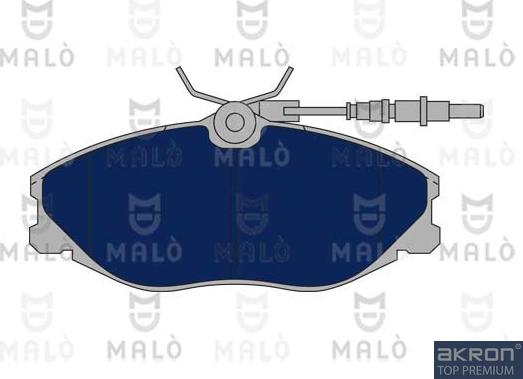 AKRON-MALÒ 1050980 - Тормозные колодки, дисковые, комплект abcparts.ee