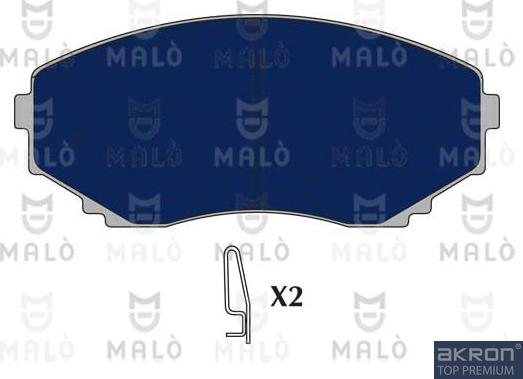 AKRON-MALÒ 1050590 - Тормозные колодки, дисковые, комплект abcparts.ee