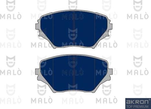 AKRON-MALÒ 1050010 - Тормозные колодки, дисковые, комплект abcparts.ee