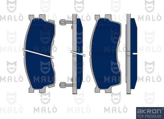 AKRON-MALÒ 1050347 - Тормозные колодки, дисковые, комплект abcparts.ee
