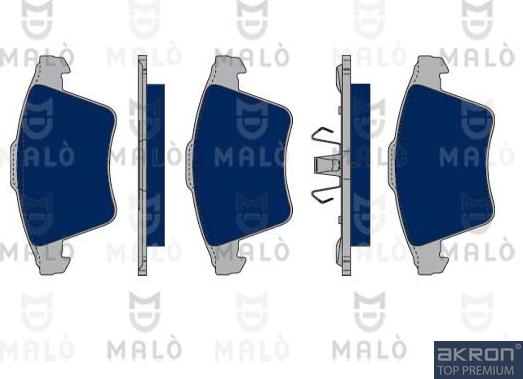 AKRON-MALÒ 1050249 - Тормозные колодки, дисковые, комплект abcparts.ee