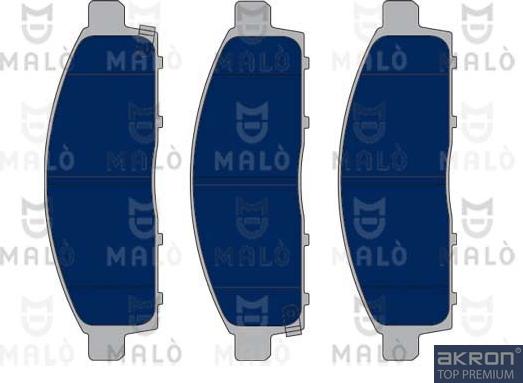 AKRON-MALÒ 1050220 - Тормозные колодки, дисковые, комплект abcparts.ee