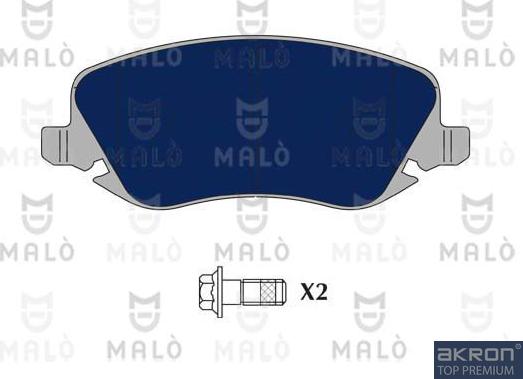 AKRON-MALÒ 1051095 - Тормозные колодки, дисковые, комплект abcparts.ee