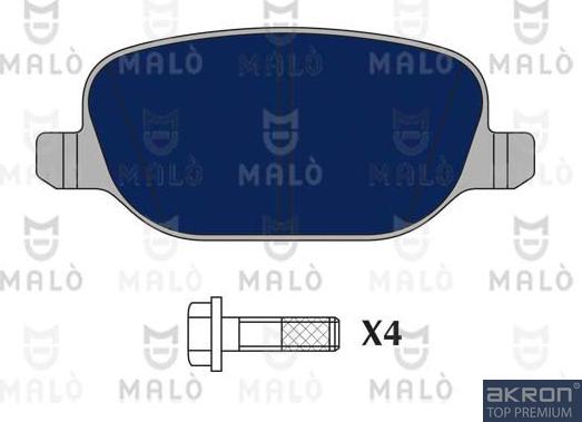 AKRON-MALÒ 1051096 - Тормозные колодки, дисковые, комплект abcparts.ee