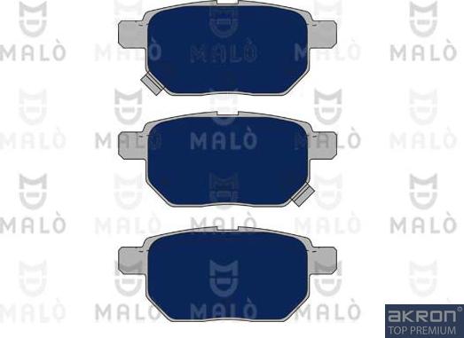 AKRON-MALÒ 1051010 - Тормозные колодки, дисковые, комплект abcparts.ee