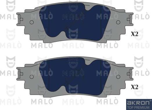 AKRON-MALÒ 1051190 - Тормозные колодки, дисковые, комплект abcparts.ee