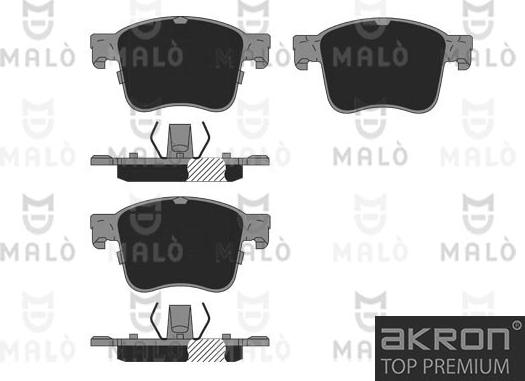 AKRON-MALÒ 1051389 - Тормозные колодки, дисковые, комплект abcparts.ee