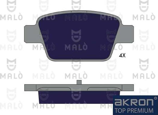 AKRON-MALÒ 1051382 - Тормозные колодки, дисковые, комплект abcparts.ee