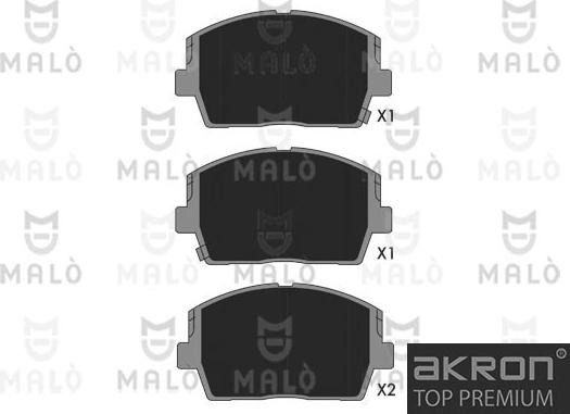 AKRON-MALÒ 1051387 - Тормозные колодки, дисковые, комплект abcparts.ee