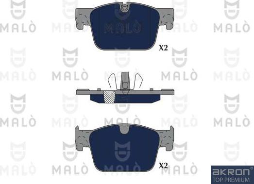 AKRON-MALÒ 1051334 - Тормозные колодки, дисковые, комплект abcparts.ee