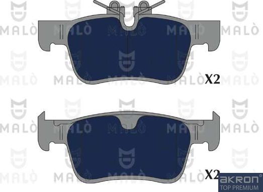 AKRON-MALÒ 1051336 - Тормозные колодки, дисковые, комплект abcparts.ee