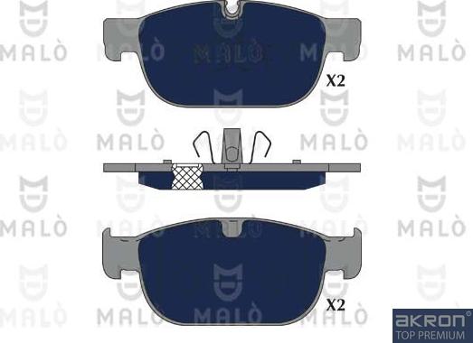 AKRON-MALÒ 1051261 - Тормозные колодки, дисковые, комплект abcparts.ee