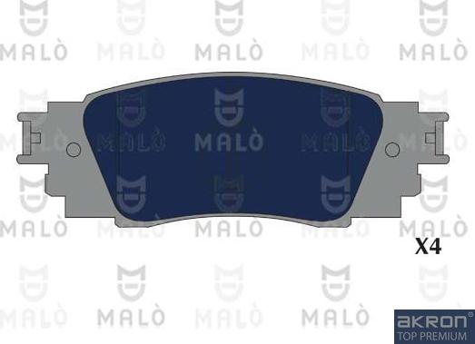 AKRON-MALÒ 1051213 - Тормозные колодки, дисковые, комплект abcparts.ee