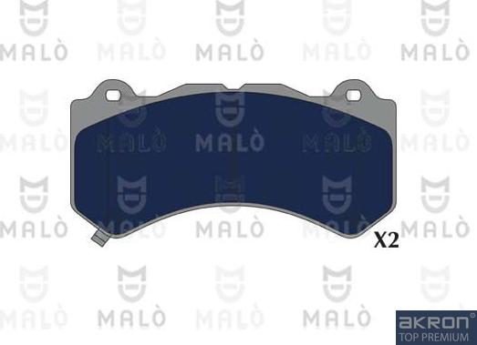 AKRON-MALÒ 1051228 - Тормозные колодки, дисковые, комплект abcparts.ee