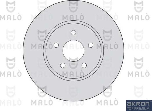 AKRON-MALÒ 1110174 - Тормозной диск abcparts.ee