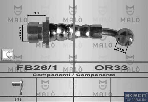 AKRON-MALÒ 80472 - Тормозной шланг abcparts.ee