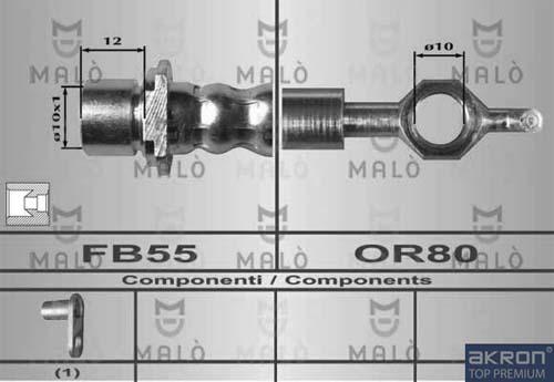 AKRON-MALÒ 80400 - Тормозной шланг abcparts.ee