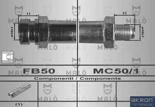 AKRON-MALÒ 80593 - Тормозной шланг abcparts.ee