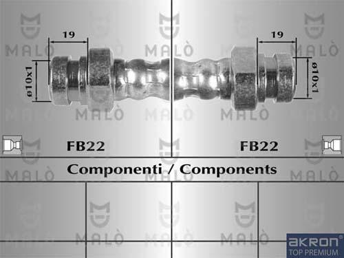 AKRON-MALÒ 80569 - Тормозной шланг abcparts.ee