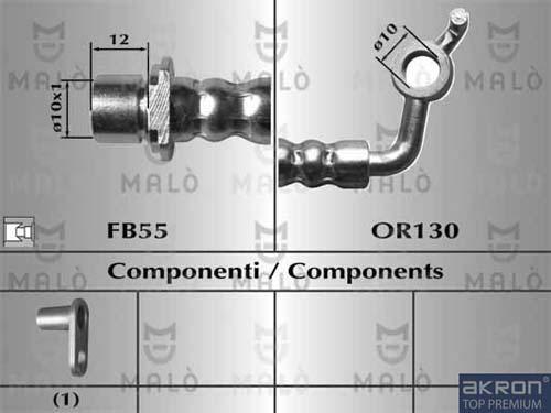 AKRON-MALÒ 80646 - Тормозной шланг abcparts.ee