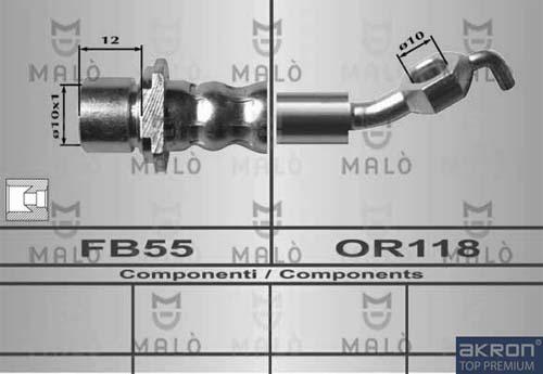 AKRON-MALÒ 80621 - Тормозной шланг abcparts.ee