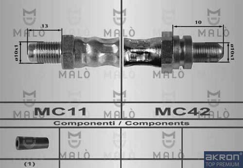 AKRON-MALÒ 80191 - Тормозной шланг abcparts.ee