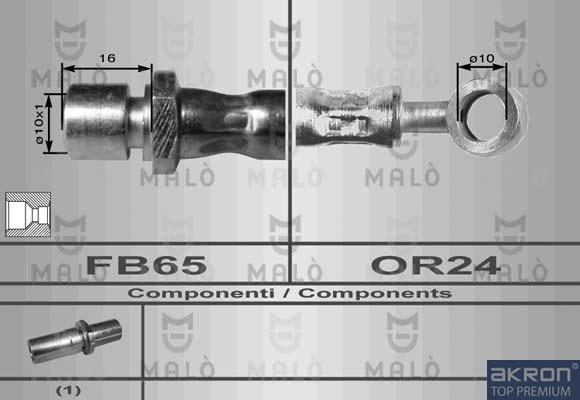 AKRON-MALÒ 80113 - Тормозной шланг abcparts.ee