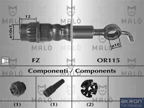 AKRON-MALÒ 80840 - Тормозной шланг abcparts.ee