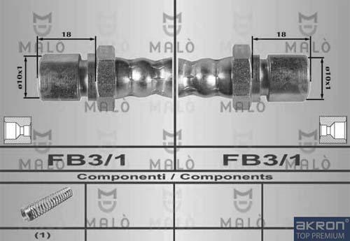AKRON-MALÒ 80293 - Тормозной шланг abcparts.ee