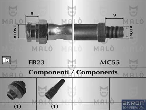 AKRON-MALÒ 80284 - Тормозной шланг abcparts.ee