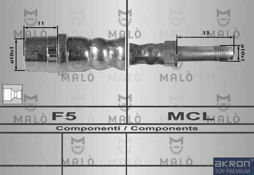 AKRON-MALÒ 80228 - Тормозной шланг abcparts.ee