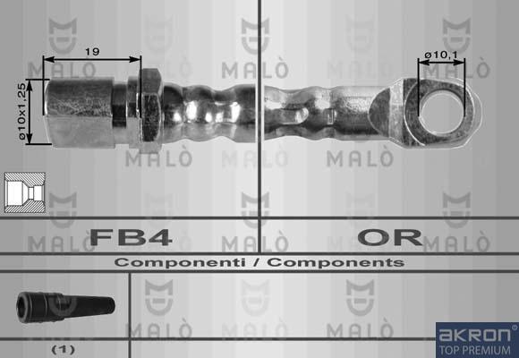 AKRON-MALÒ 8362 - Тормозной шланг abcparts.ee