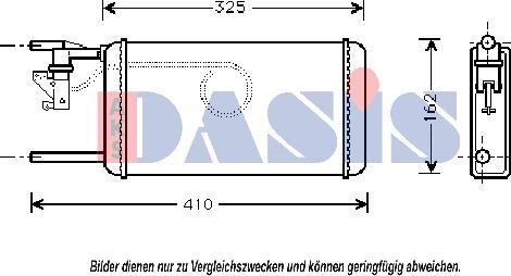AKS Dasis 409005N - Теплообменник, отопление салона abcparts.ee