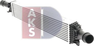 AKS Dasis 487025N - Интеркулер, теплообменник турбины abcparts.ee