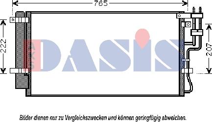 AKS Dasis 510091N - Конденсатор кондиционера abcparts.ee