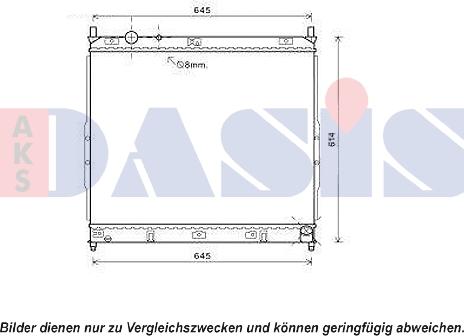 AKS Dasis 510133N - Радиатор, охлаждение двигателя abcparts.ee